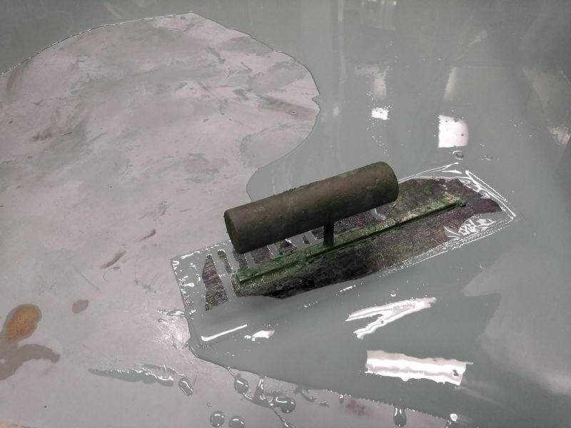 Close-up of Epoxy Surface