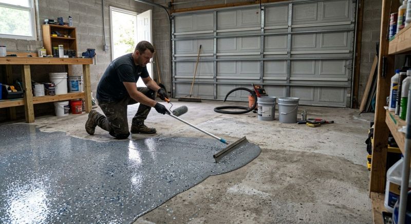 Garage Floor Staining in Columbia, SC