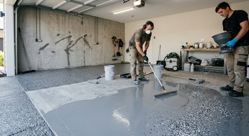 Basement Floor Epoxy Service in Loudoun County, VA